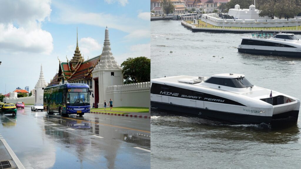Thai Smile Bus and Thai Smile Boat