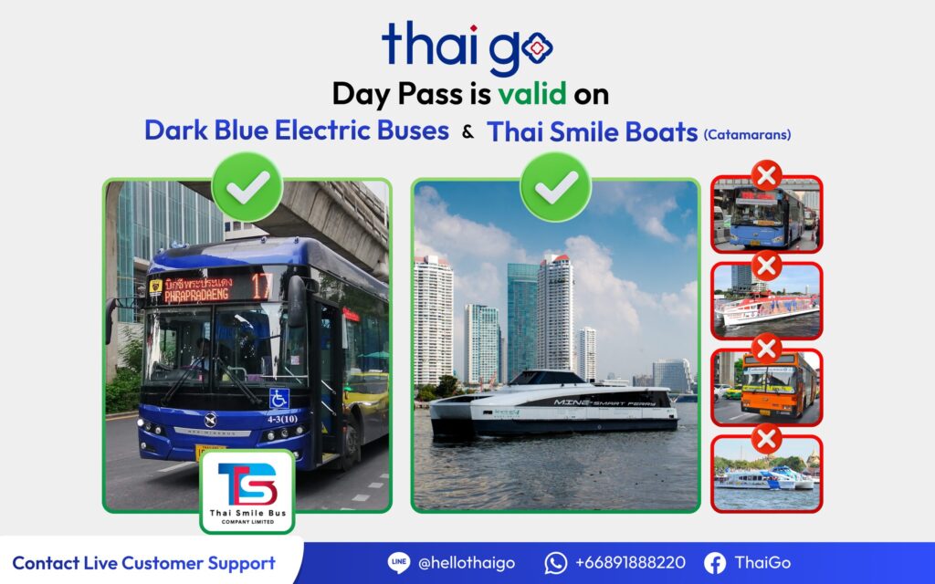 Bangkok Unlimited Chao phraya River Boat & Bus Pass